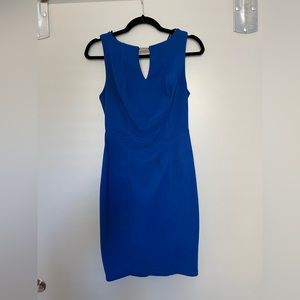 Royal Blue, Business Professional form fitting dress, Size 4